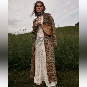 Leopard Print Coat - Free People - XS - NWT